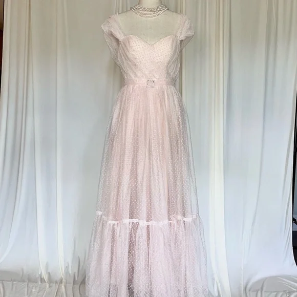 Vintage Pink Gown -Glinda from Wicked and The Wizard of Oz Halloween Costume - Picture 3 of 11